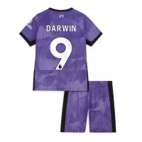 Camiseta Liverpool Darwin Nunez #9 Tercera Equipación para niños 2023-24 manga corta (+ pantalones cortos)